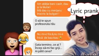 Farsă mamei mele cu versuri din melodii [ Lyric Prank ]