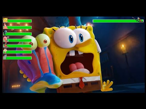 Download The SpongeBob Movie: Sponge On The Run (2021) Final Battle with healthbars