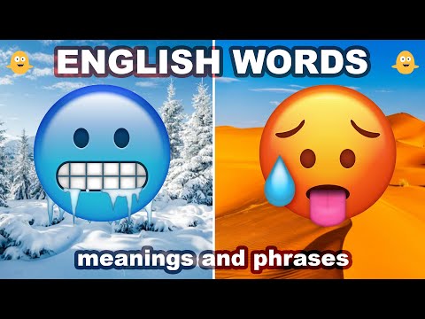 HOT vs COLD - English Vocabulary Words, Meanings and Phrases