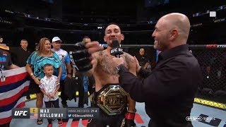 And Still! Max Holloway calls out Daniel Cormier in funny post-fight interview at UFC 240