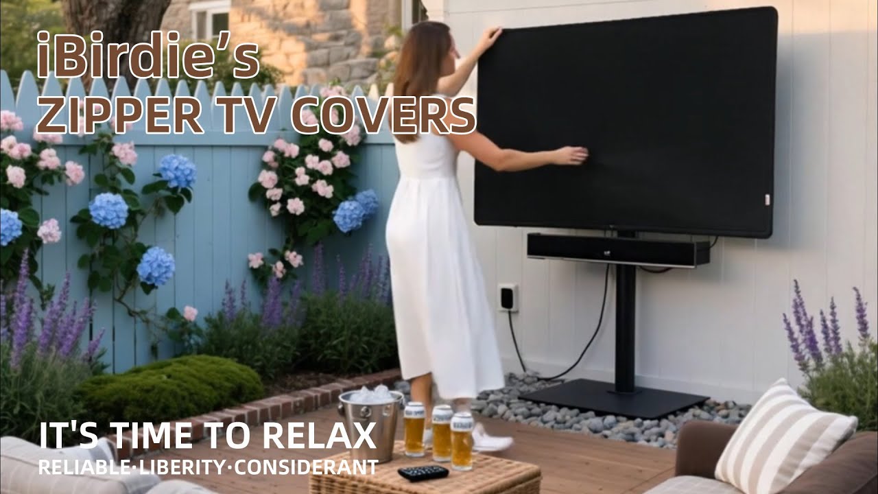 [Outdoor TV Protection] iBirdie TV Cover Review | Waterproof • Windproof • Sunproof 🌪️