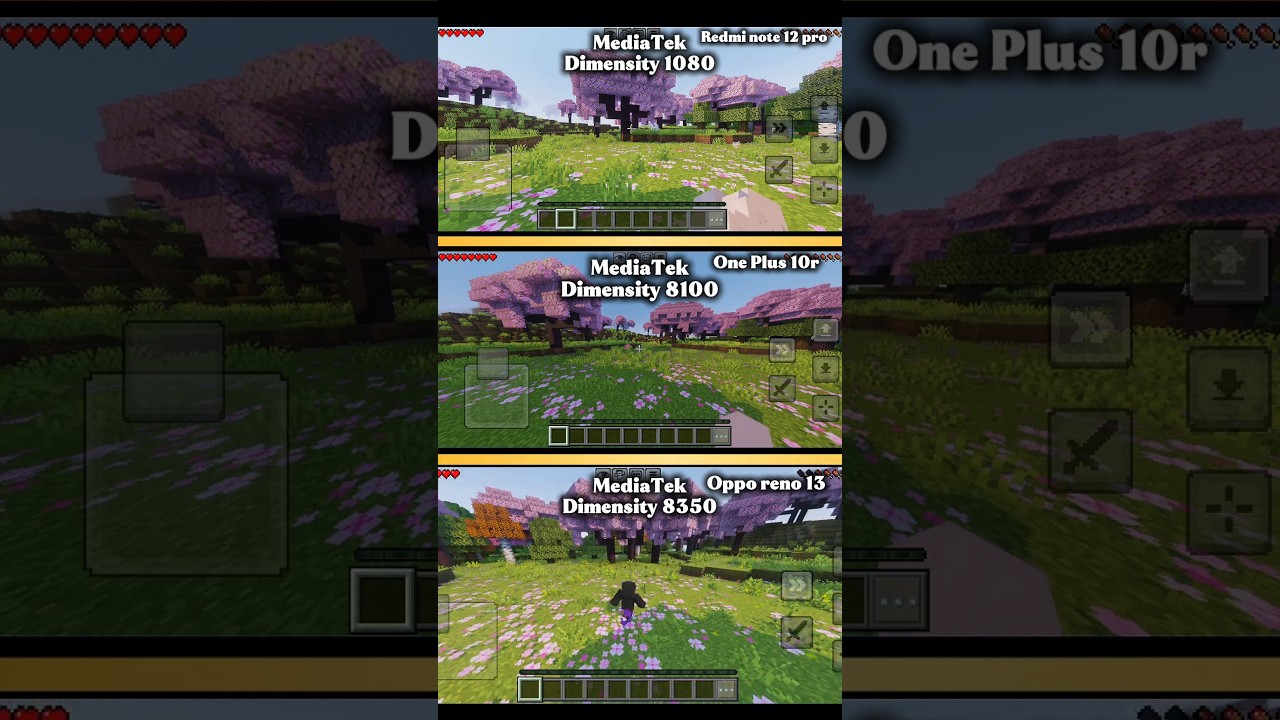 Dimensity battle ( minecraft pe vibrant visuals testing) 