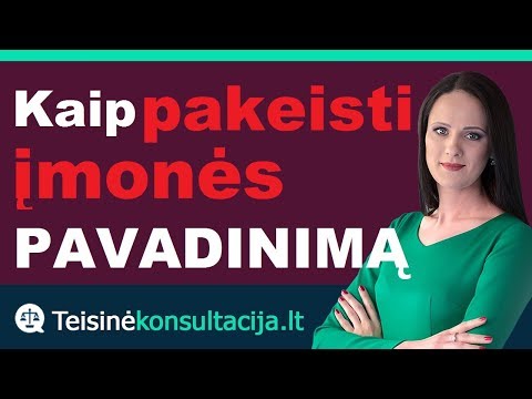 Video: Kaip Pakeisti Aplanko Pavadinimą