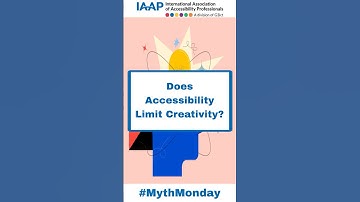 Myth Monday: Accessibility doesn’t kill creativity... it fuels it! #Accessibility #Trend #Technology