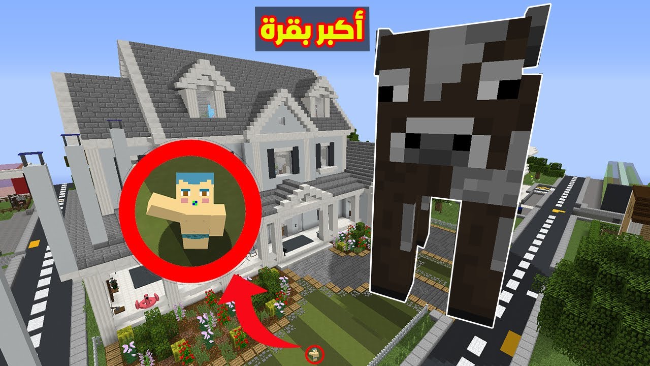 فلم ماين كرافت : زعرور لديه اكبر بقرة في العالم !!؟🔥😱