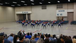 Veterans Memorial High School Patriot Stars Team Pom at ShowTime Dance Competition 2019