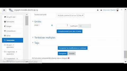 Comment créer une question de type numérique dans Moodle ?