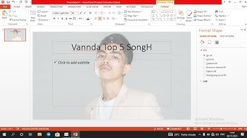 របៀបធ្វើឱ្យអក្សរមានចលនា និងរត់ចេញម្តងមួយៗPower point