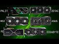 Which RTX 3080 to BUY and AVOID! Ft. Nvidia, Asus, MSI , Palit, Gigabyte, Zotac