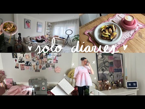Solo diaries🎀 tiempo sola, creatividad, rutina…