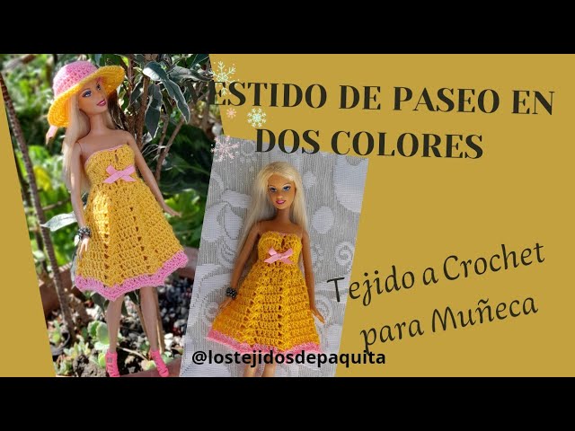 Vestido Longo de Crochê Com Luvas Para Barbie ou Susi Por Pecunia MillioM  11