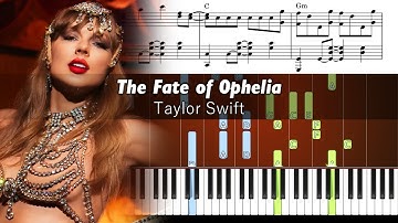 Taylor Swift - The Fate of Ophelia - Piano Tutorial with Sheet Music