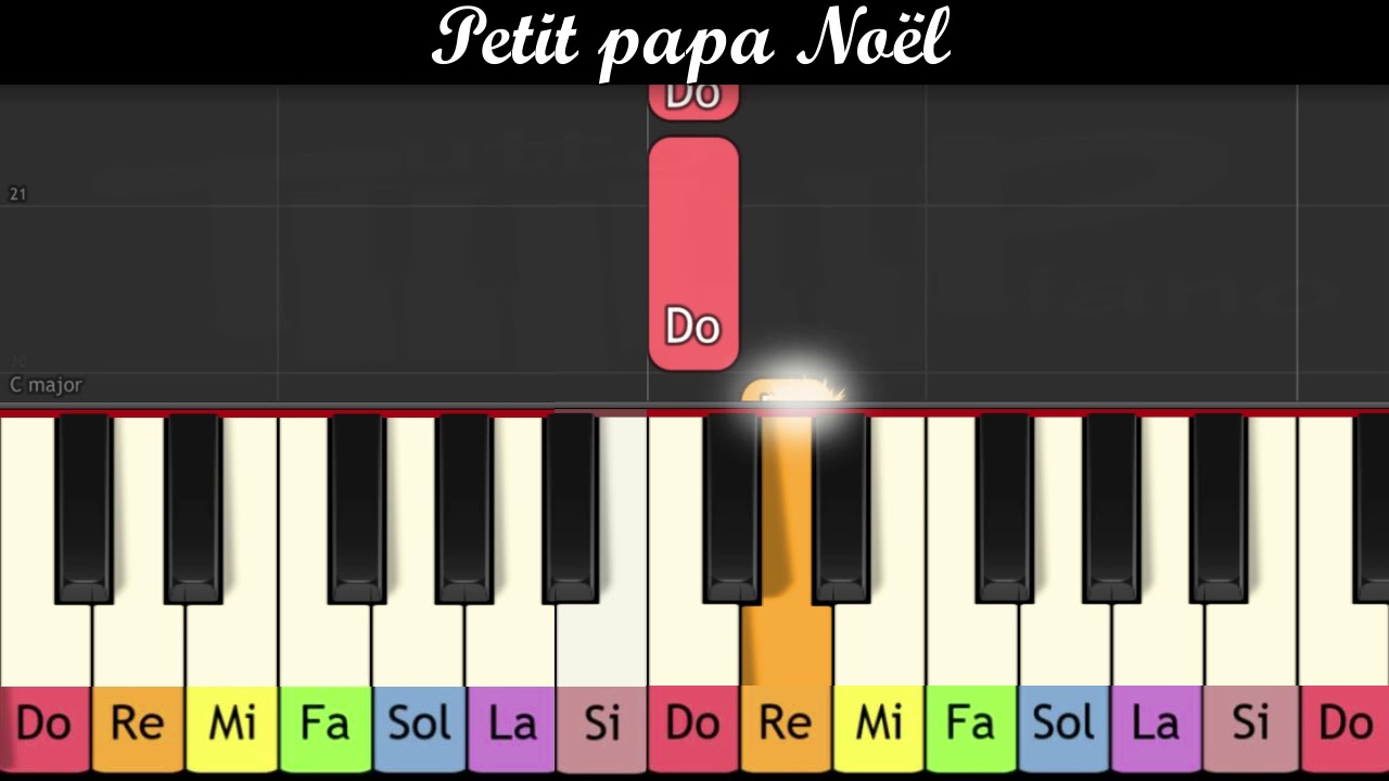 Piano pour enfants - Petit Papa Noël 