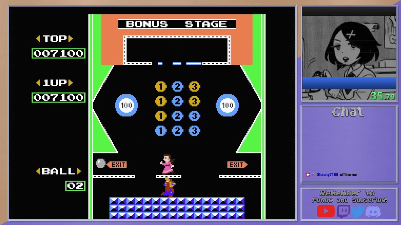 Pinball (NES) Game A Rescue Pauline speedrun in 39.860 (NSO) YouTube