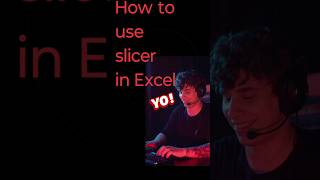 How to use slicer in Excel | Filter Data with Slicer 🤠 smart work 😱