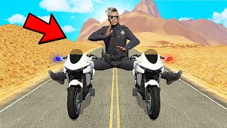 Joining THE POLICE in GTA 5 with BOB & CHOP