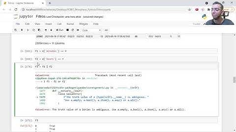 Filtros de dados com Python |  Corrigindo o Erro Value of a Series is Ambiguous