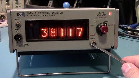 Nixie Tubes Are Cool (HP 5321A Electronic Counter)