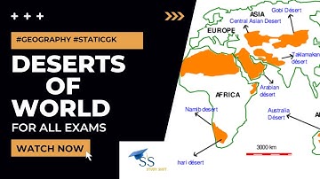 IMPORTANT DESERTS OF WORLD FOR COMPETITVE EXAMS | UPSC| CDS | CAPF | RAILWAY | SSC @StudyShot