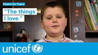 A Poem On Peace From 9-Year-Old Timur In Ukraine | Unicef