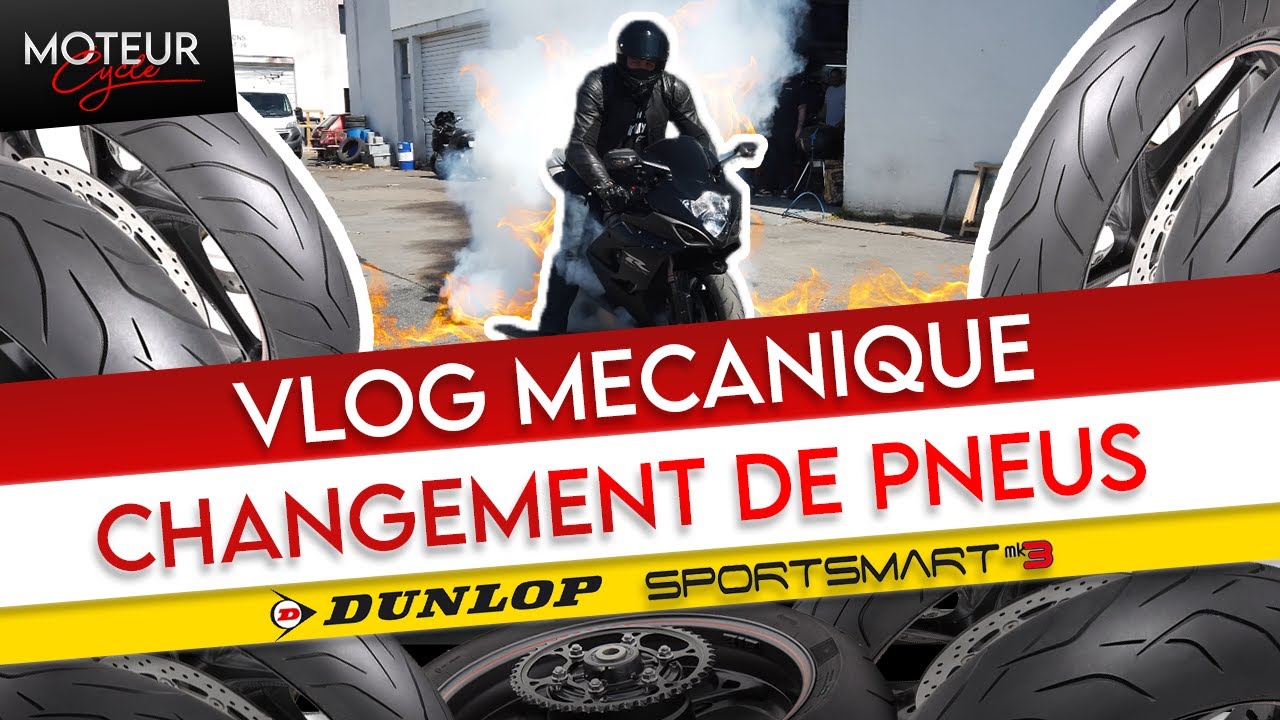 On monte nos pneus nous-mêmes, ça tourne mal 🔥 (c'est faux) Vlog méca #4 - Moteur Cycle