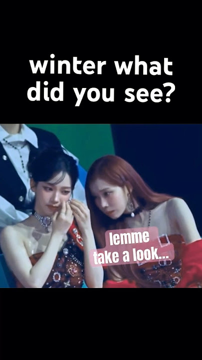 Aespa Winter Karina Funny Moments MMA 2023 #aespa #karina #winter #ningning #giselle #mma2023 #kpop