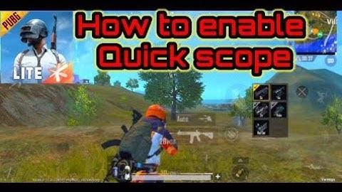 How to enable Quick scope for permanently in pubg Mobile lite| #razigaming