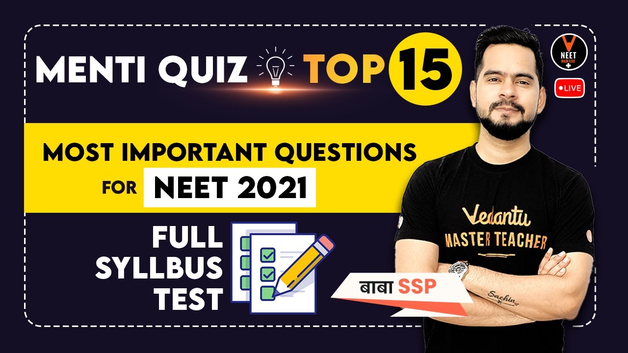 Top 15 Most Important NEET Physics Questions ( Full Syllabus Test ) | NEET 2023 | Sachin Sir