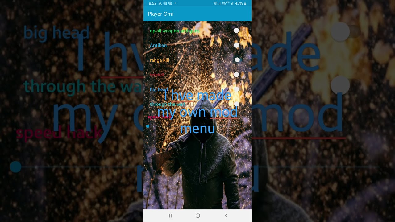 sfg2 mod menu made by me