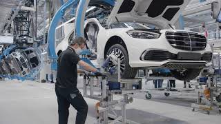 Производство Mercedes S-Class 2021 на заводе Mercedes в Германии