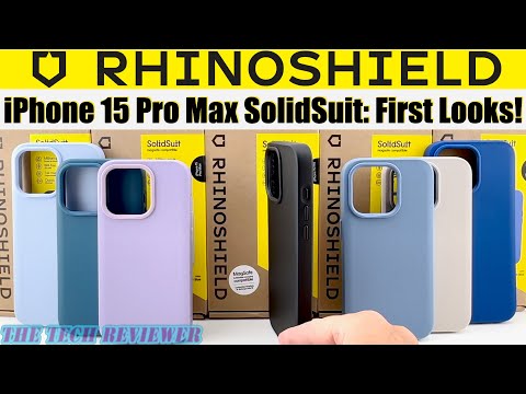 RHINOSHIELD SOLIDSUIT for iPhone 15 Pro Max: 👍11ft Drop Protection * Slim  & Lightweight 👎 Slippery! 