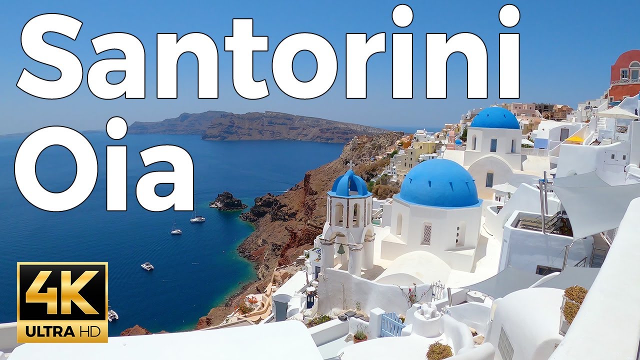 ⁣Oia, Santorini Walking Tour (4k Ultra HD 60fps) – With Captions