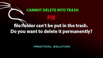 KALI LINUX FIX: file/folder can