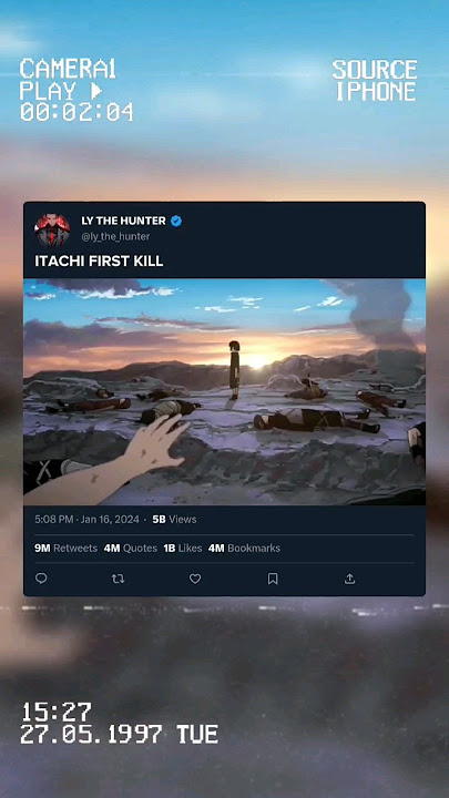 Itachi uchiha first kill || naruto shippuden