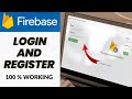 Firebase authentication for website with live example  firebase login and signup in website