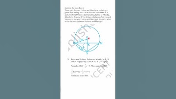 Class 9 Maths Circles | Ex 9.2 Q5 | Real-Life Geometry Problem with Triangle Inside a Circle