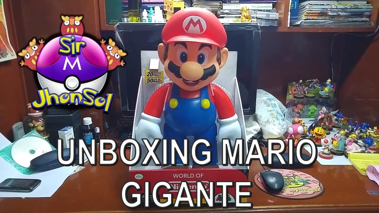 Unboxing Super Mario Bros Gigante de 50cm 