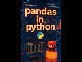 Learn Pandas in Python | Complete Beginner Tutorial #python #pythonforbeginners #pythonprogramming