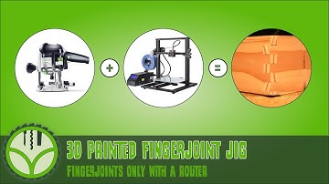 3d printed box joint jig for the router [Free Plans]