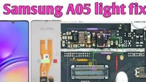 Samsung a05 display light solution