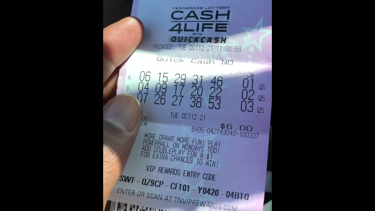 Tennessee Lottery Cash 4 Life Draw Game Win Reveal YouTube