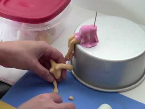 how to make a sitting pregnant woman topper - Part 1 - Making the Body