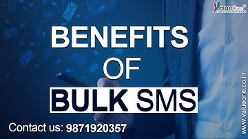 Benefits of Bulk SMS Marketing I #bulksms I Value One India