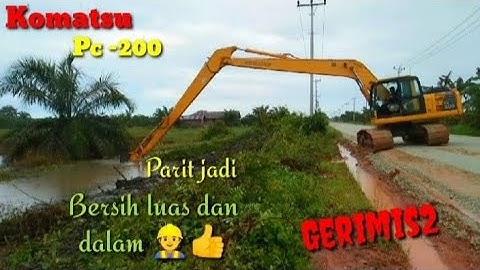 Komatsu Pc 200!!! Normalisasi drainase