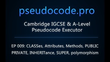 EP009: object-oriented, class, attributes, methods, public, private, inheritance,super, polymorphism
