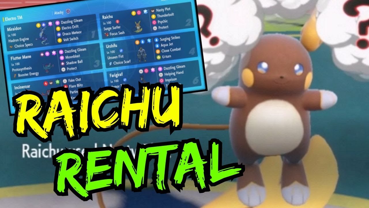 Alolan Raichu Rental Team! Pokemon VGC Regulation G 2024 Scarlet and