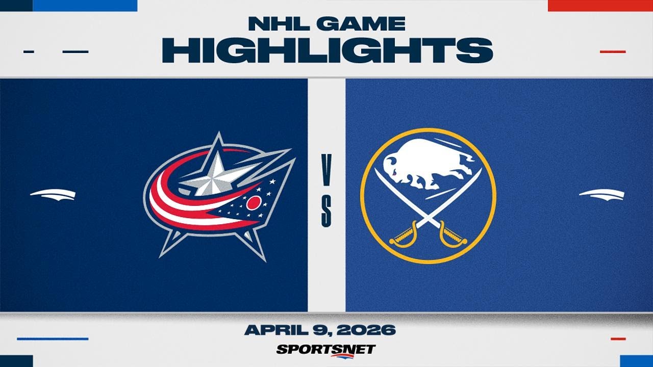 NHL Highlights | Blue Jackets vs. Sabres - April 9, 2026