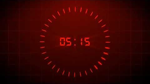 Ring Digital Countdown Animation Motion Background Stock Video Footage Free For Editing