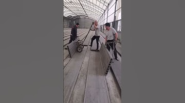 Hollow concrete slab making process #machine #goodtools #shorts