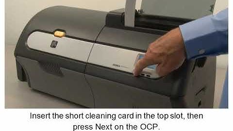 Zebra ZXP Series 7 Card Printer: Cleaning the Feeder Path